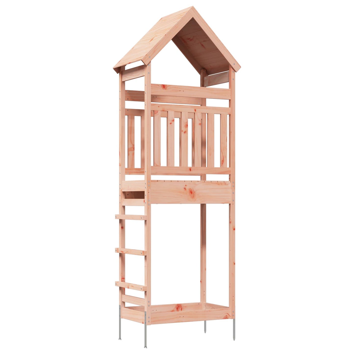 Outdoor Play Tower Natural 53 x 85 x 264 cm Solid Douglas Wood