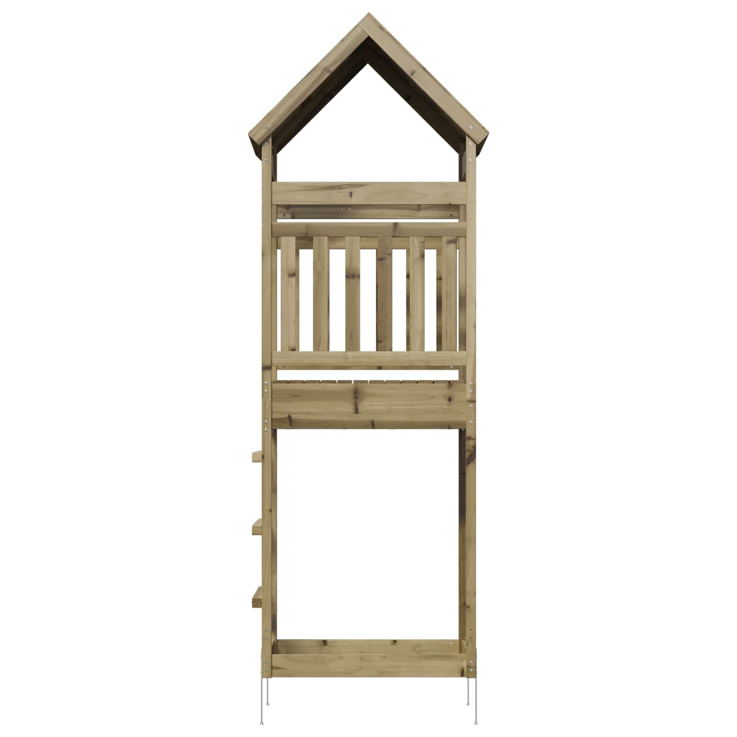 Outdoor Play Tower Natural Solid Impregnated Pinewood