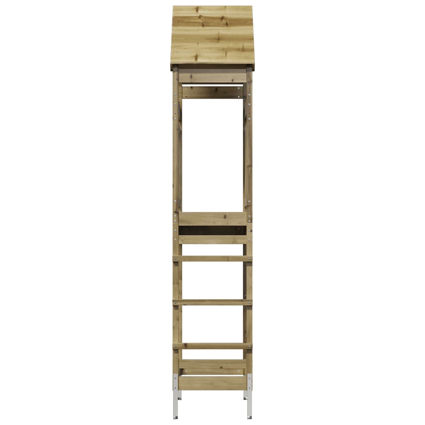 Outdoor Play Tower Natural Solid Impregnated Pinewood