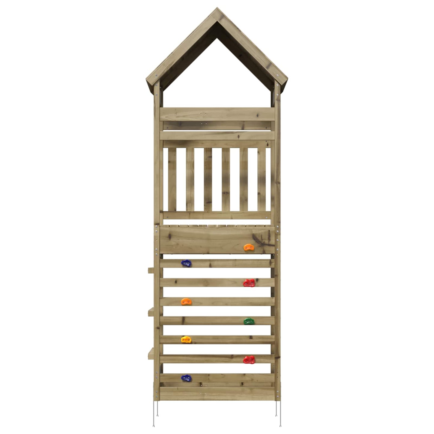 Outdoor Play Tower Natural Solid Impregnated Pinewood