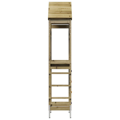 Outdoor Play Tower Natural Solid Impregnated Pinewood