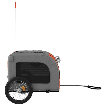 Pet Bike Trailer Red and Grey Oxford Fabric&Iron