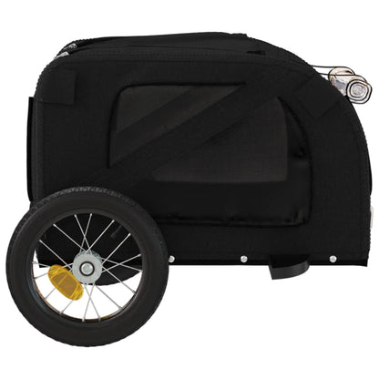 Pet Bike Trailer Black Oxford Fabric and Iron