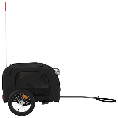 Pet Bike Trailer Black Oxford Fabric and Iron