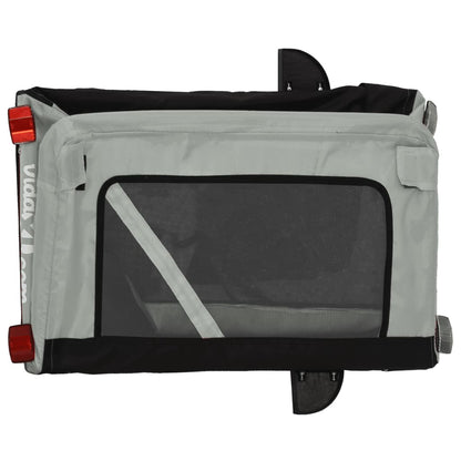 Pet Bike Trailer | Grey and Black | Oxford fabric, iron, PVC | Small