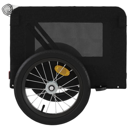 Pet Bike Trailer Black Oxford Fabric and Iron