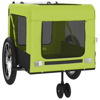 Pet Bike Trailer | Green and Black | Oxford fabric, Iron, PVC | Small
