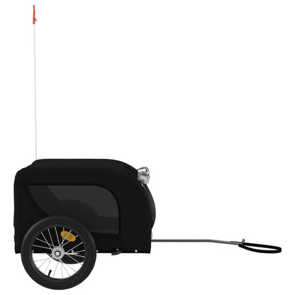 Pet Bike Trailer | Black | Oxford fabric, iron, PVC | Small | Foldable