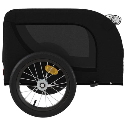 Pet Bike Trailer | Black | Oxford fabric, iron, PVC | Small | Foldable