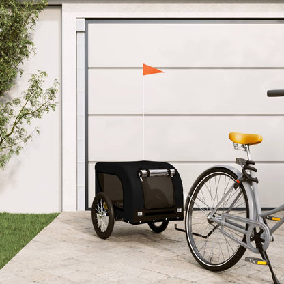 Pet Bike Trailer | Black | Oxford fabric, iron, PVC | Small | Foldable