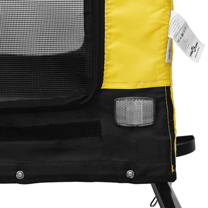 Pet Bike Trailer | Yellow and Black | Oxford fabric, iron, PVC | Small