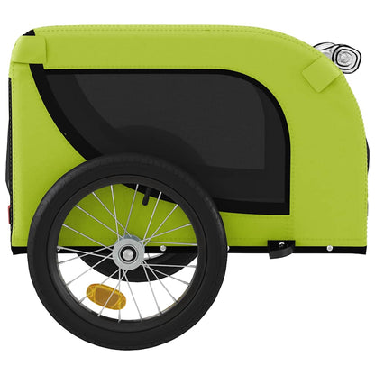 Pet Bike Trailer | Green and Black | Oxford fabric, iron, PVC | Small