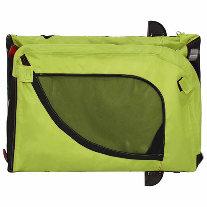 Pet Bike Trailer | Green and Black | Oxford fabric, iron, PVC | Small