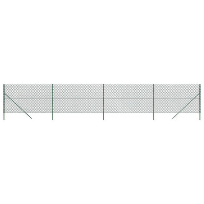 Chain Link Fence Green 1.4x10 m