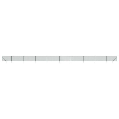 Chain Link Fence with Spike Anchors Green 1x25 m