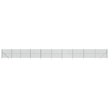 Chain Link Fence with Spike Anchors Green 1.8x25 m