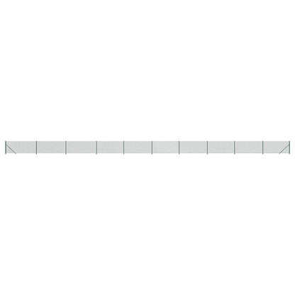 Chain Link Fence with Flange Green 1.1x25 m