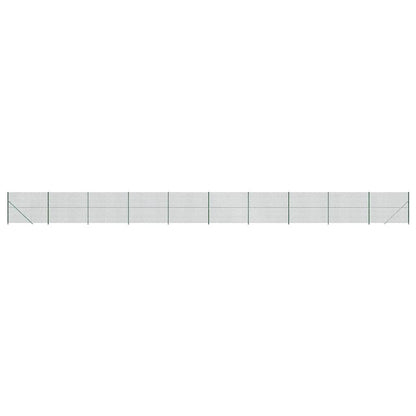Chain Link Fence with Flange Green 1.8x25 m