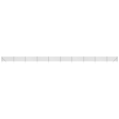 Chain Link Fence with Spike Anchors Anthracite 1.1x25 m