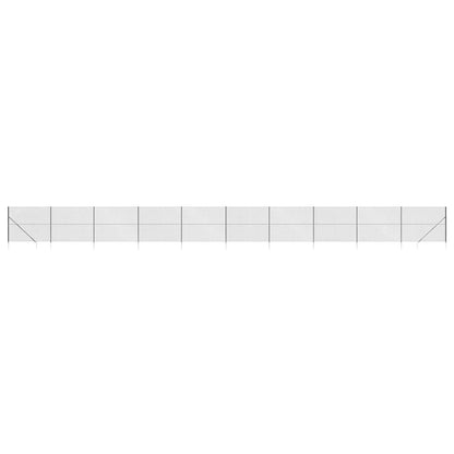 Chain Link Fence with Spike Anchors Anthracite 1.6x25 m