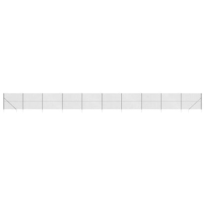 Chain Link Fence with Spike Anchors Anthracite 2x25 m