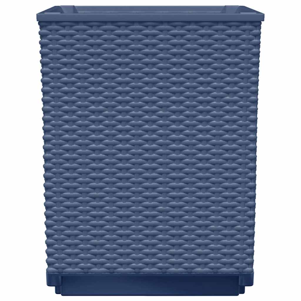 Planters 2 pcs Blue Grey 30x30x37 cm Polypropylene