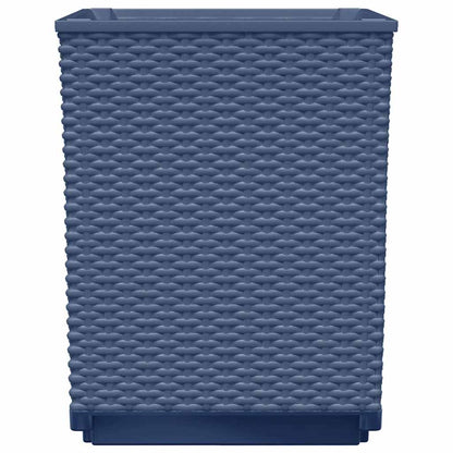 Planters 2 pcs Blue Grey 30x30x37 cm Polypropylene