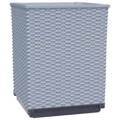 Planters 2 pcs Light Grey 30x30x37 cm Polypropylene