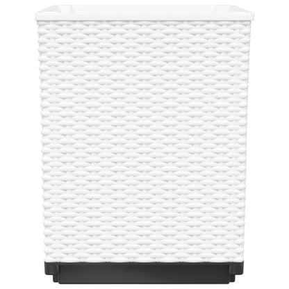 Planters 2 pcs White 30x30x37 cm Polypropylene