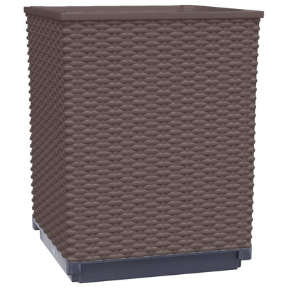 Planters 2 pcs Brown 30x30x37 cm Polypropylene