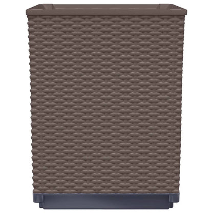 Planters 2 pcs Brown 30x30x37 cm Polypropylene