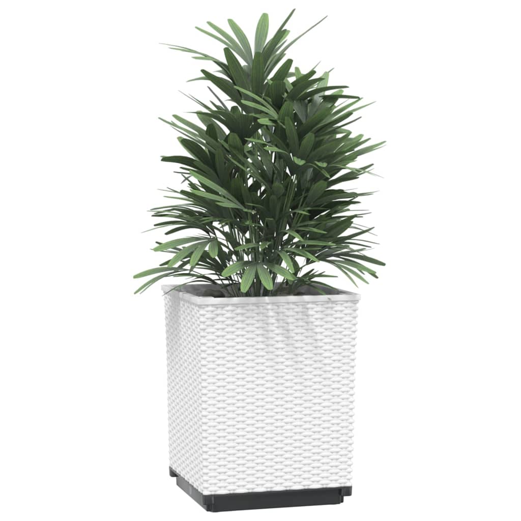 Planters 4 pcs White 30x30x37 cm Polypropylene