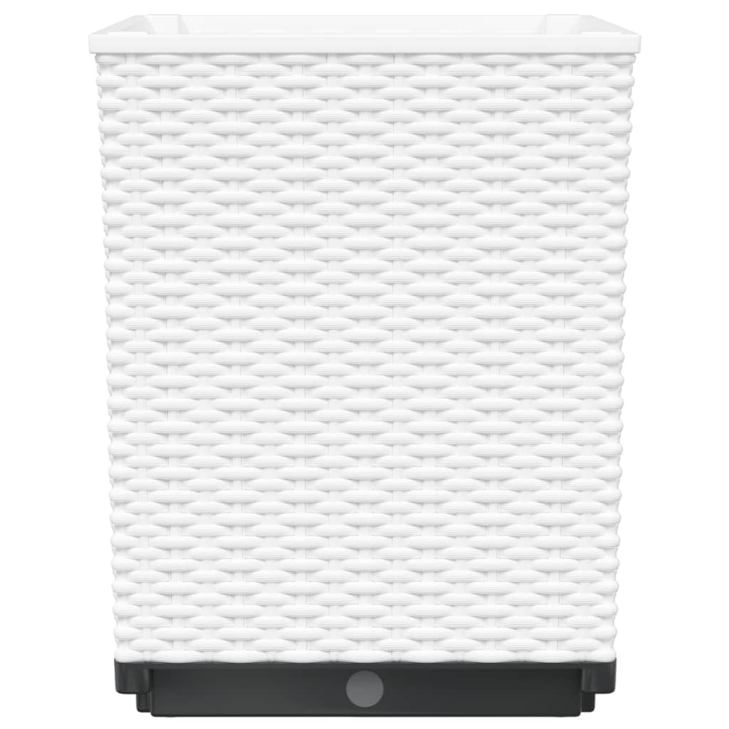 Planters 4 pcs White 30x30x37 cm Polypropylene