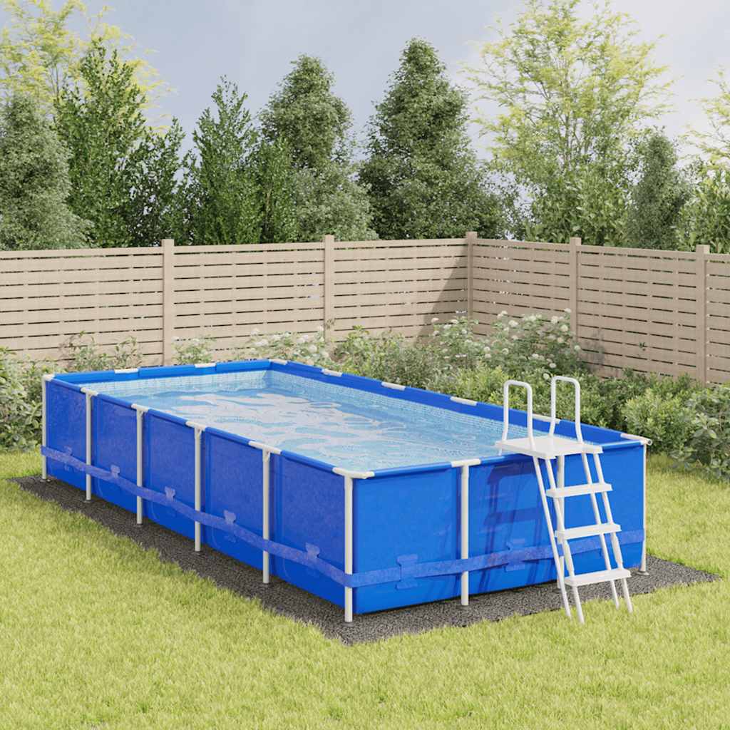 Pool Ground Cloth Light Grey 820x420 cm Polyester Geotextile