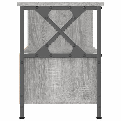 TV Cabinet Grey Sonoma 90x33x45 cm Engineered Wood&Iron
