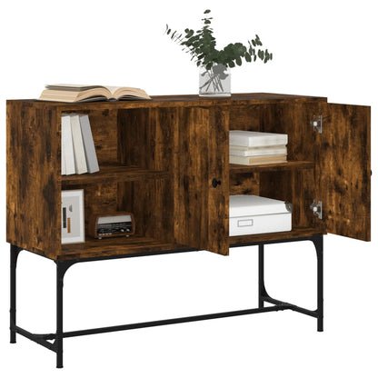 Sideboard Smoked Oak 100x40x79.5 cm Engineered Wood