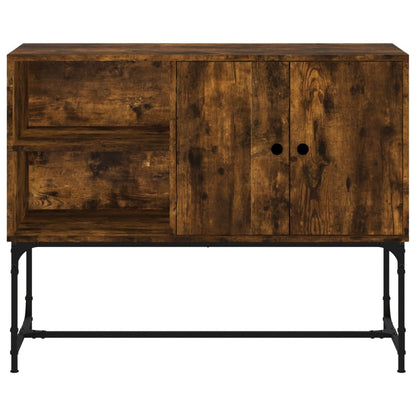 Sideboard Smoked Oak 100x40x79.5 cm Engineered Wood