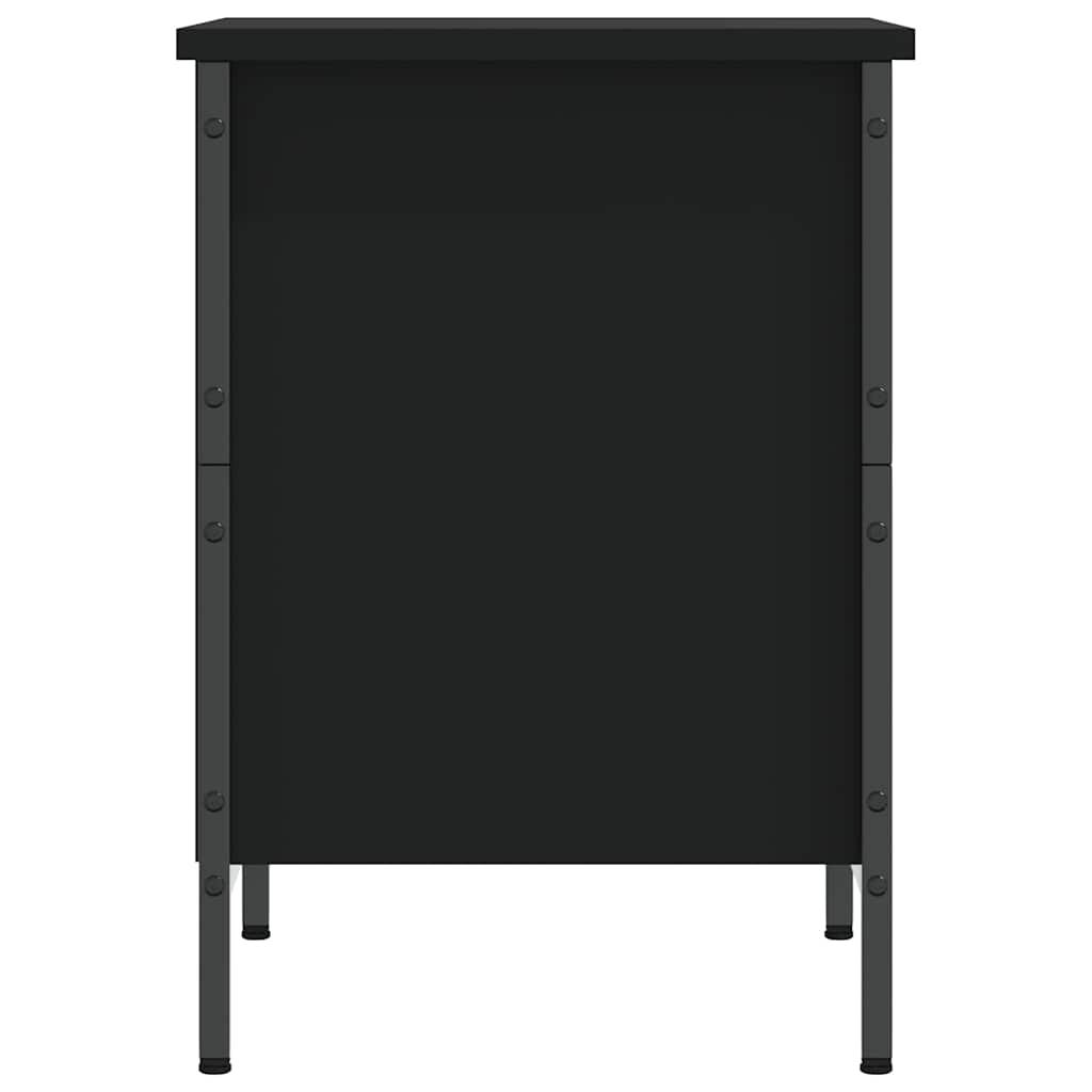Shoe Cabinet Black 38x35x50 cm Engineered Wood