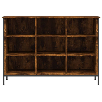 Shoe Cabinet Smoked Oak 9 compartments