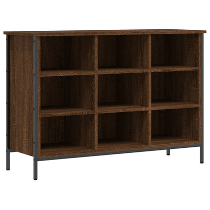 Shoe Cabinet Brown Oak 9 compartments