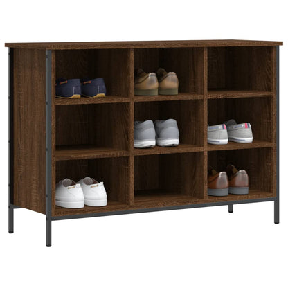 Shoe Cabinet Brown Oak 9 compartments