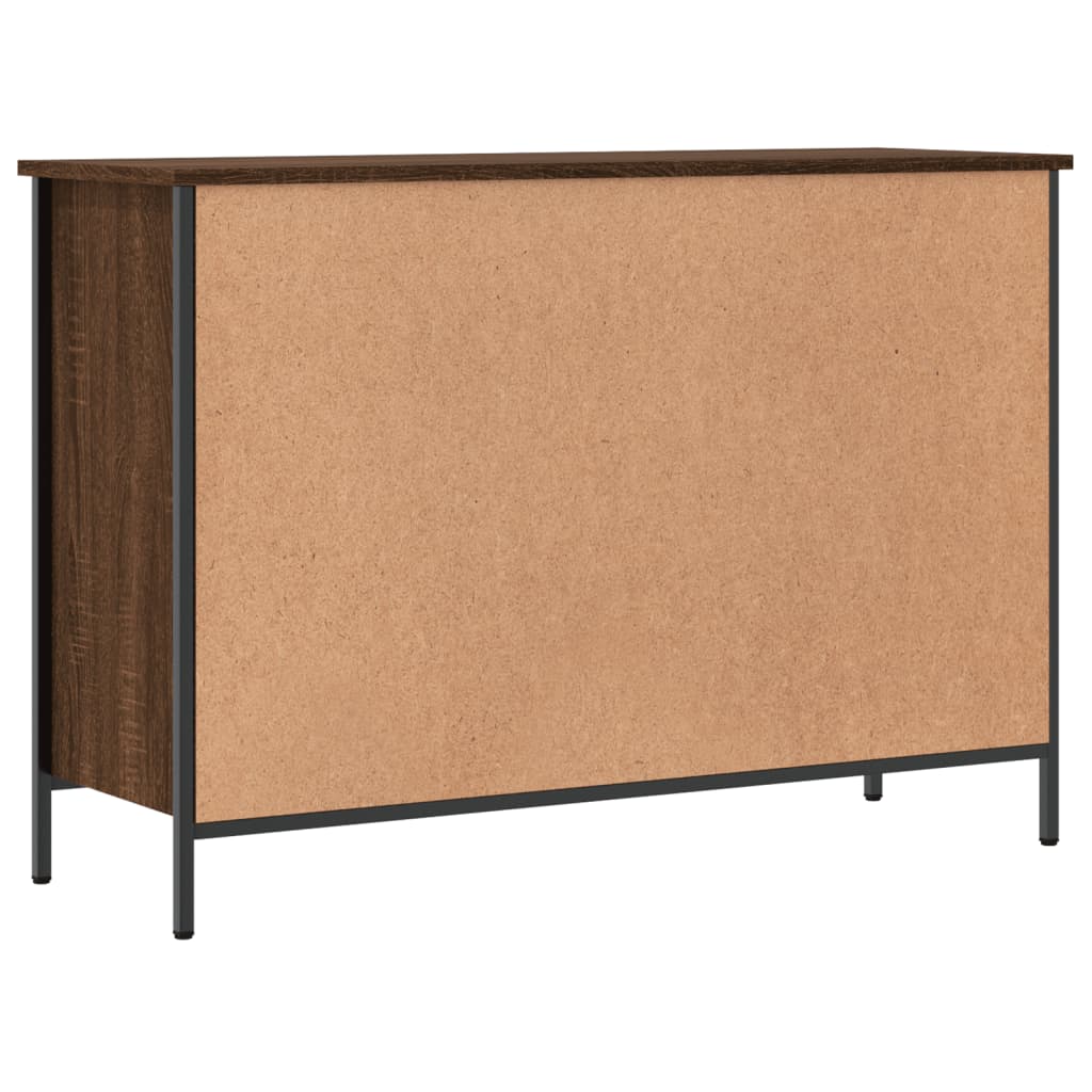 Shoe Cabinet Brown Oak 9 compartments