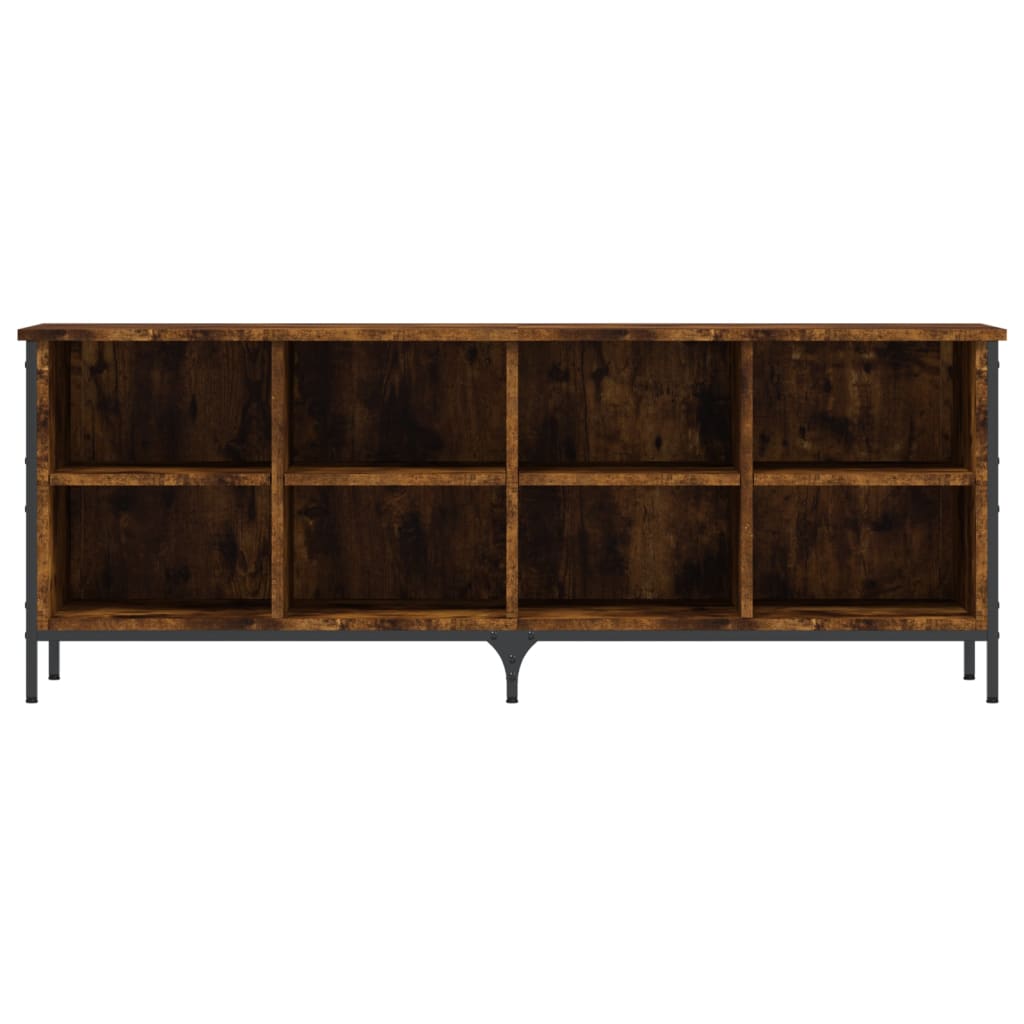 Shoe Cabinet Smoked Oak 8 compartments