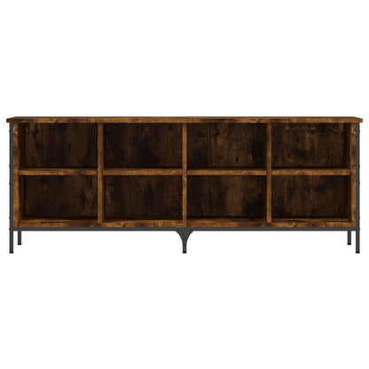 Shoe Cabinet Smoked Oak 8 compartments