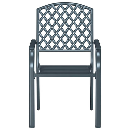 Garden Chair 2 pcs Anthracite 56 x 65 x 89 cm Steel