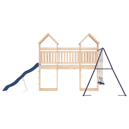 Outdoor Playset | Natural Wood | Solid Pine Wood | Large