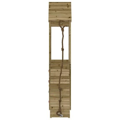 Playhouse with Climbing Wall Impregnated Wood Pine