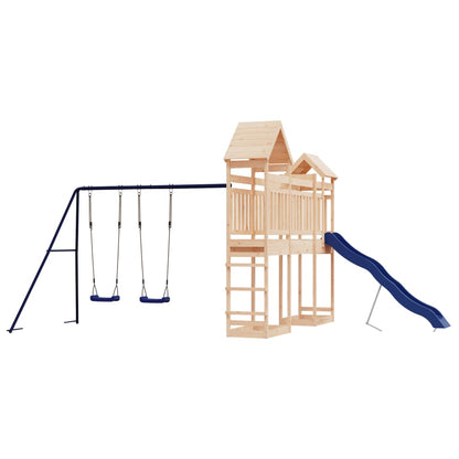 Outdoor Playset | Natural | Solid Pine Wood | Large | Durable