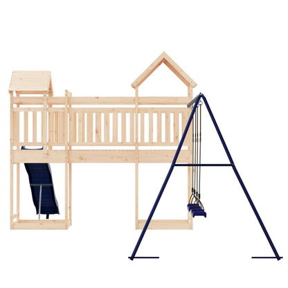 Outdoor Playset | Natural | Solid Pine Wood | Large | Durable