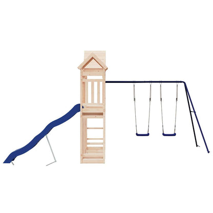 Outdoor Playset | Natural | Solid Pine Wood | Large | Durable